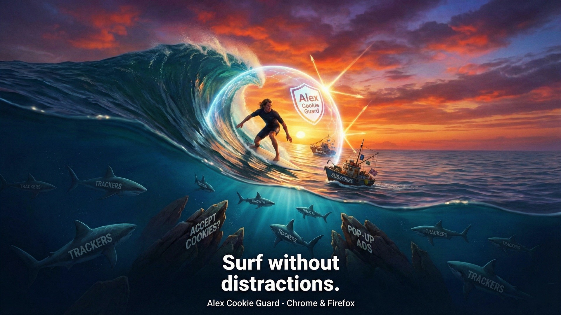 Surf without distractions